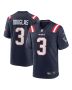 Men’s New England Patriots Demario Douglas Navy Game Jersey