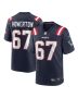 Men’s New England Patriots Hayden Howerton Navy Home Game Player Jersey