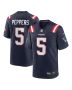Men’s New England Patriots Jabrill Peppers Navy Game Player Jersey