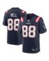 Men’s New England Patriots Jaheim Bell Navy Game Jersey