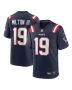 Men’s New England Patriots Joe Milton III Navy Game Jersey