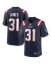 Men’s New England Patriots Jonathan Jones Navy Game Jersey