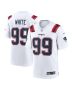 Men’s New England Patriots Keion White White Game Jersey