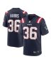 Men’s New England Patriots Kevin Harris Navy Game Player Jersey