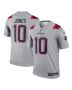 Men’s New England Patriots Mac Jones Gray Inverted Legend Player Performance Top