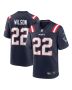 Men’s New England Patriots Marco Wilson Navy Game Jersey