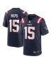 Men’s New England Patriots Marte Mapu Navy Game Jersey