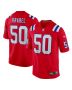 Men’s New England Patriots Mike Vrabel Red Retired Player Alternate Game Jersey