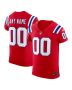 Men’s New England Patriots Red Vapor F.U.S.E. Elite Custom Jersey