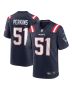 Men’s New England Patriots Ronnie Perkins Navy Game Jersey