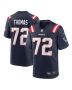Men’s New England Patriots Zach Thomas Navy Game Jersey