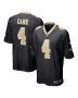 Men’s New Orleans Saints Derek Carr Black Game Jersey