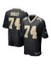 Men’s New Orleans Saints James Hurst Black Game Jersey