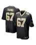 Men’s New Orleans Saints Landon Young Black Game Jersey