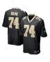 Men’s New Orleans Saints Olisaemeka Udoh Black Game Jersey