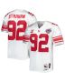 Men’s New York Giants 2007 Michael Strahan Mitchell & Ness White Throwback Retired Player Jersey
