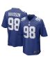 Men’s New York Giants D.J. Davidson Royal Game Player Jersey