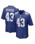 Men’s New York Giants Darrian Beavers Royal Game Player Jersey