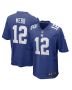 Men’s New York Giants Davis Webb Royal Game Player Jersey