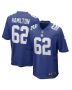 Men’s New York Giants Devery Hamilton Royal Game Player Jersey