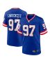 Men’s New York Giants Dexter Lawrence II Royal Classic Game Player Jersey
