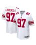 Men’s New York Giants Dexter Lawrence II White Game Player Jersey