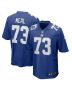 Men’s New York Giants Evan Neal Royal Player Game Jersey