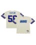 Men’s New York Giants Lawrence Taylor Mitchell & Ness Cream Chainstitch Legacy Jersey