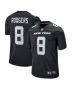 Men’s New York Jets Aaron Rodgers Black Game Jersey