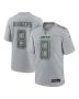 Men’s New York Jets Aaron Rodgers Heather Gray Atmosphere Fashion Game Jersey
