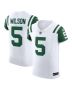 Men’s New York Jets Garrett Wilson White Classic Alternate Vapor F.U.S.E. Elite Jersey