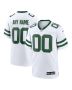 Men’s New York Jets Legacy White Custom Game Jersey