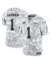 Men’s New York Jets Sauce Gardner Arctic Camo 2024 Salute to Service Limited Jersey