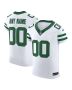 Men’s New York Jets White Vapor F.U.S.E. Elite Custom Jersey