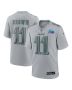 Men’s Philadelphia Eagles A.J. Brown Gray Super Bowl LVII Patch Atmosphere Fashion Game Jersey