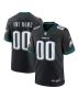 Men’s Philadelphia Eagles Black Alternate Custom Game Jersey