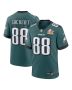 Men’s Philadelphia Eagles Dallas Goedert Midnight Green Super Bowl LIX Game Player Jersey
