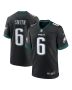 Men’s Philadelphia Eagles DeVonta Smith Black Alternate Game Jersey