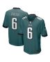 Men’s Philadelphia Eagles DeVonta Smith Midnight Green Player Game Jersey