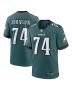 Men’s Philadelphia Eagles Fred Johnson Midnight Green Team Game Jersey