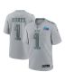 Men’s Philadelphia Eagles Jalen Hurts Gray Super Bowl LVII Patch Atmosphere Fashion Game Jersey