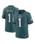 Men’s Philadelphia Eagles Jalen Hurts Midnight Green Team Game Jersey