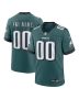 Men’s Philadelphia Eagles Midnight Green Custom Game Jersey