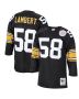 Men’s Pittsburgh Steelers 1975 Jack Lambert Mitchell & Ness Black Throwback Retired Player Jersey
