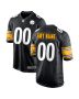 Men’s Pittsburgh Steelers Black Custom Game Jersey