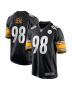 Men’s Pittsburgh Steelers DeMarvin Leal Black Game Player Jersey