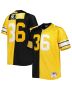 Men’s Pittsburgh Steelers Jerome Bettis Mitchell & Ness Black/Gold Big & Tall Split Legacy Retired Player Jersey