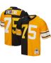 Men’s Pittsburgh Steelers Joe Greene Mitchell & Ness Black/Gold 1976 Split Legacy Jersey