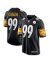 Men’s Pittsburgh Steelers Larry Ogunjobi Black Game Player Jersey