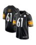Men’s Pittsburgh Steelers Logan Lee Black Game Jersey